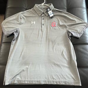 Atlanta Braves Under Armour Polo Retro logo